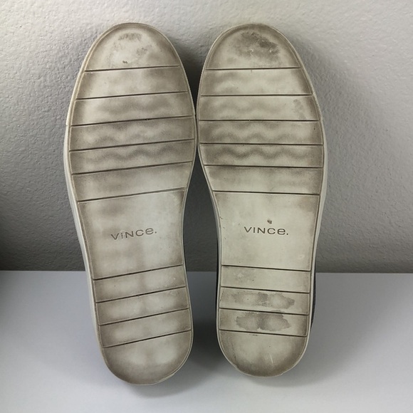 2/$30 VINCE Loafers Size 9 Gray Textured Leather Slip-On Casual Sneakers - Picture 10 of 15